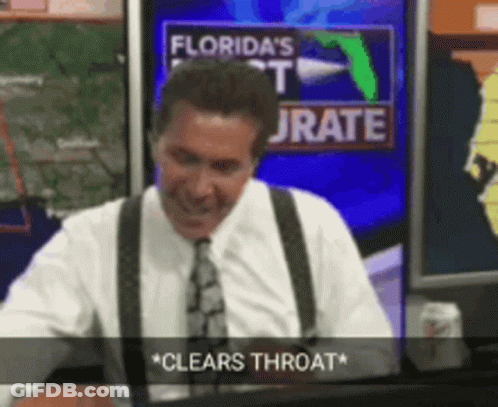 Man Sitting In Front Of Screen Saying Florida's Best GIF