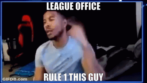 Man Sitting In Front Of Screen Saying Mods Give This Guy Swell GIF