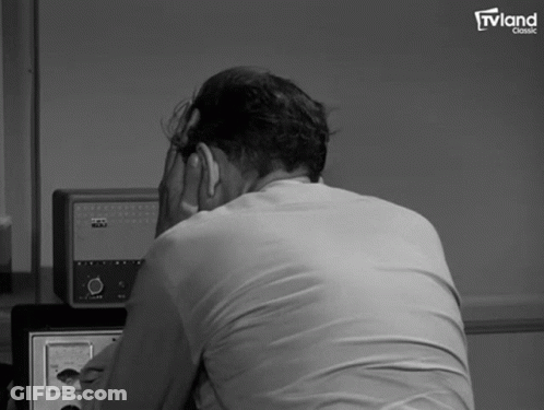 Man Sitting In Front Of TV Land Classic GIF