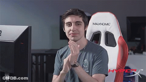 Man Sitting In Gaming Chair GIF