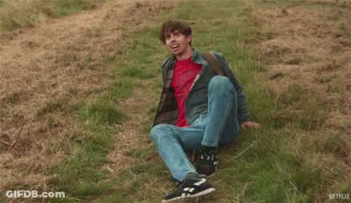 Man Sitting In Grass Saying I Dont Know What That Is GIF