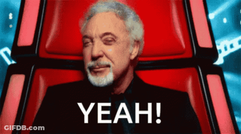 Man Sitting In Red Chair Saying Yeah GIF