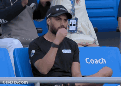 Man Sitting In Stadium Coach Seat GIF