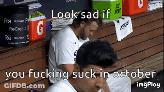 Man Sitting In Stadium With Fox Scoreboard GIF