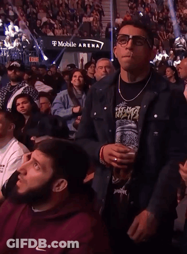 Man Sitting In T Mobile Arena GIF