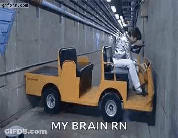 Man Sitting In Yellow Car In Tunnel GIF