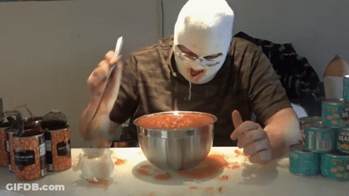 Man Sitting Next To Dog Saying Roll That Beautiful Bean Footage GIF