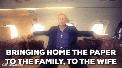 Man Sitting On Airplane With Outstretched Arms GIF