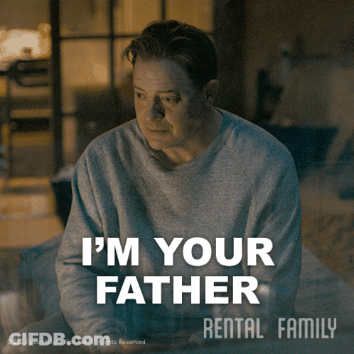 Man Sitting On Bed Saying I Am Your Father GIF