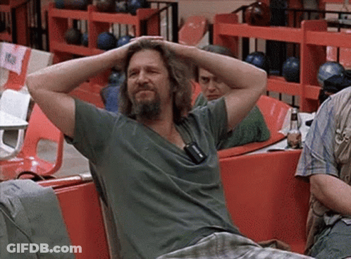 Man Sitting On Bench Relaxing GIF