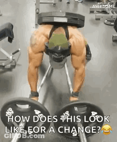 Man Sitting On Bench With Barbell GIF