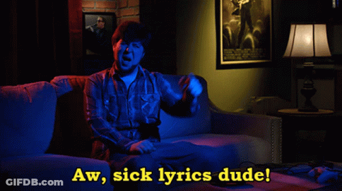 Man Sitting On Couch Aw Sick Lyrics Dude GIF