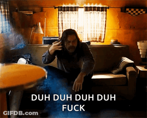 Man Sitting On Couch Duh Duh Duh GIF