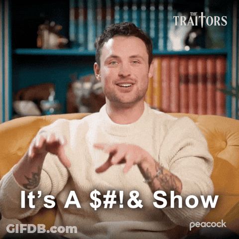 Man Sitting On Couch It's A $#!& Show GIF