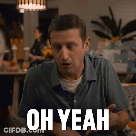 Man Sitting On Couch Oh Yeah GIF