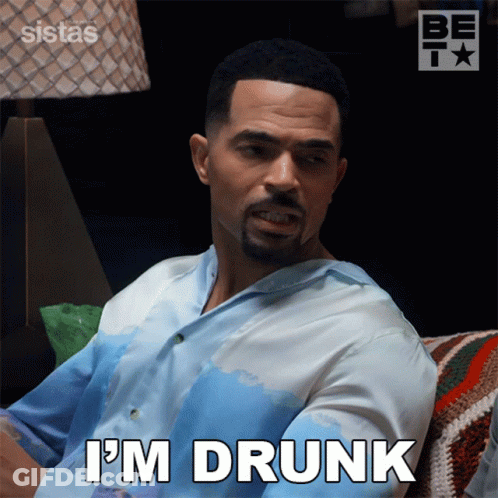 Man Sitting On Couch Saying Im Drunk GIF