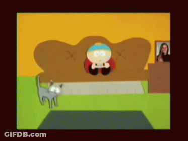 Man Sitting On Couch With Cat GIF