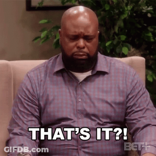 Man Sitting On Couch With It Text GIF