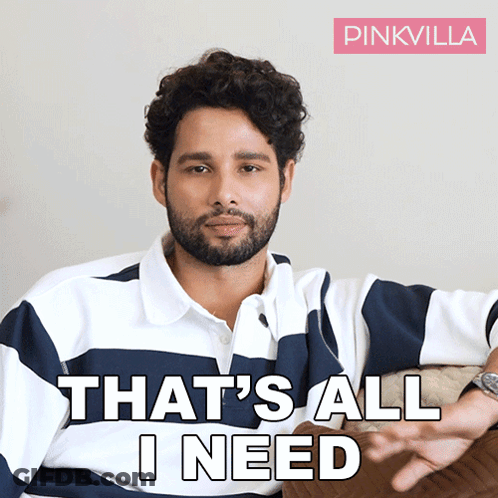 Man Sitting On Couch With That's All I Need GIF