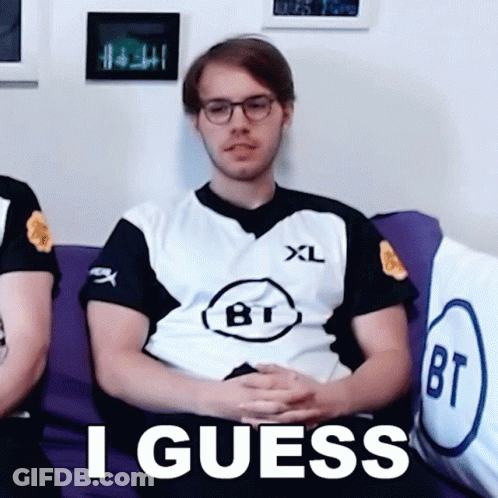 Man Sitting On Couch With XL BT Shirt GIF