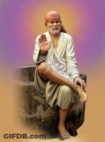 Man Sitting On Rock Purple Background GIF