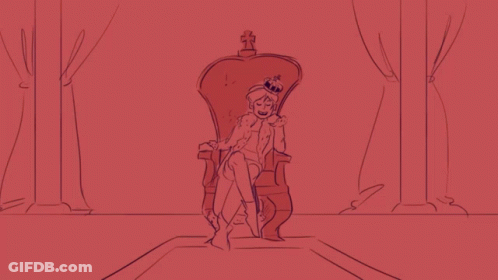 Man Sitting On Throne Saying Get Down GIF