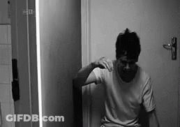 Man Sitting On Toilet GIF
