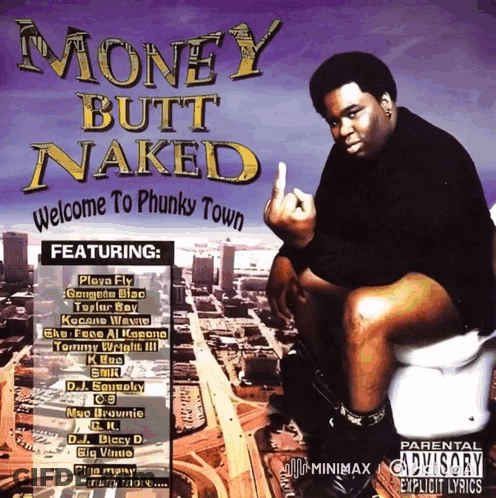 Man Sitting On Toilet Saying Money Butt Naked GIF