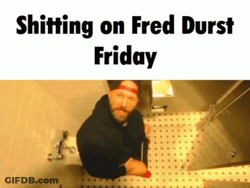 Man Sitting On Toilet Shitting On Fred Durst Friday GIF