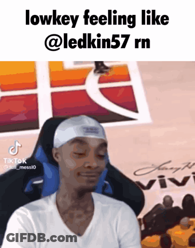 Man Sitting With Eyes Closed Feeling Lowkey GIF