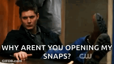 Man Sitting With Feet Up Asking Why Arent You Opening My Snaps GIF