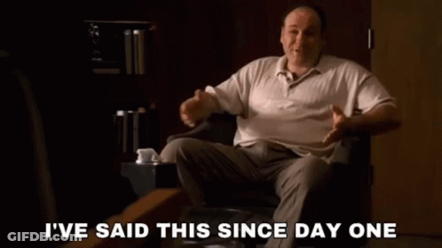 Man Sitting With Said Since Day One GIF