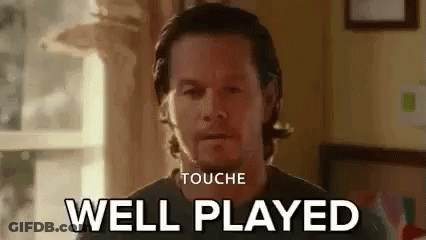 Man Sitting With Well Played On Face GIF