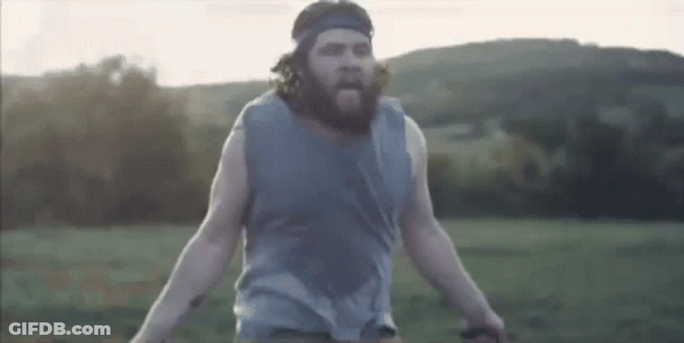 Man Skipping Rope Exercise GIF