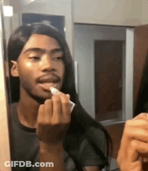 Man Slaying It In The Mirror GIF