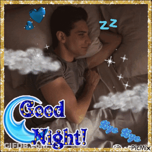 Man Sleeping Good Night GIF