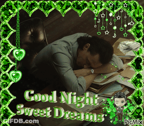 Man Sleeping Good Night Sweet Dreams GIF