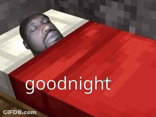 Man Sleeping In Bed Saying Goodnight GIF