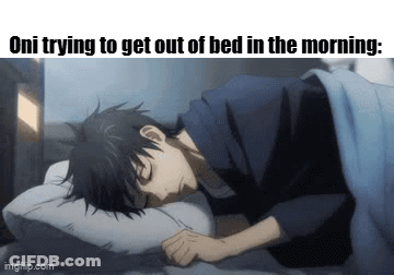 Man Sleeping In Bed With Pillow And Blanket GIF