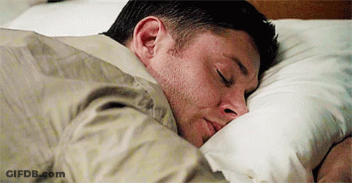 Man Sleeping In Bed With Pillow GIF