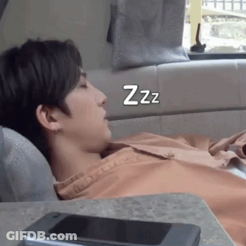 Man Sleeping In Car Saying ZZZ GIF