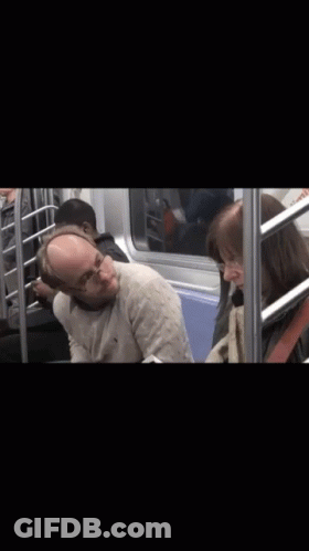 Man Sleeping Next To Woman With McDonald's Ad GIF
