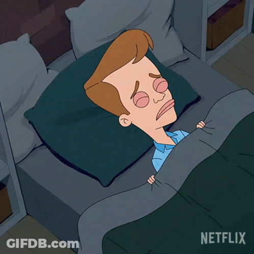 Man Sleeping On Bed With Netflix GIF