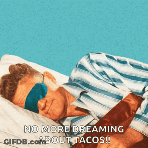 Man Sleeping With Blue Eye Mask No More Dreaming GIF