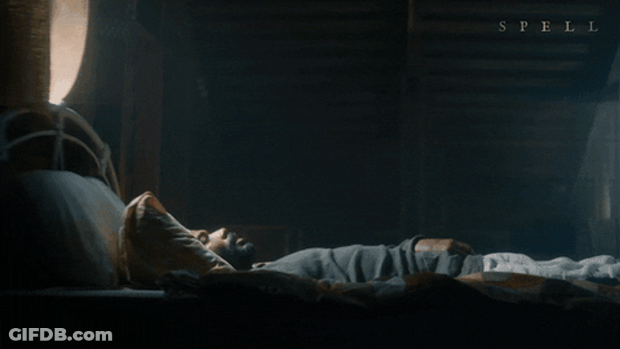 Man Slowly Falling Asleep GIF