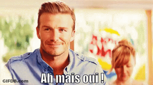 Man Smiling And Saying Ah Mais Oui GIF