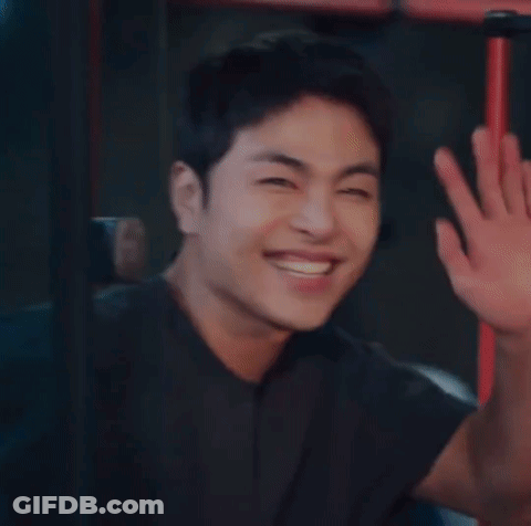 Man Smiling And Waving GIF