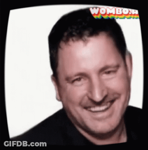 Man Smiling At Screen Saying Wombo N GIF