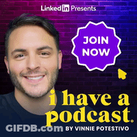 Man Smiling In Front Of Join Now Sign GIF