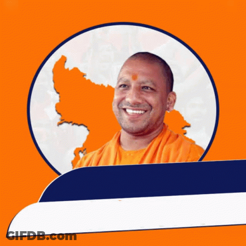Man Smiling In Front Of Orange Map GIF